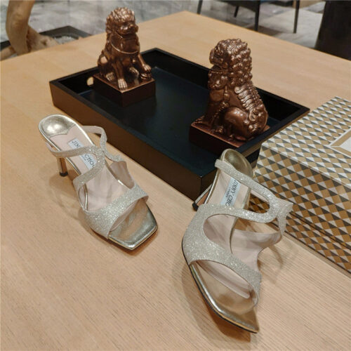 High Quality Luxury Jimmy Choo Heeled Satin Sandals – Style 55479 product detail