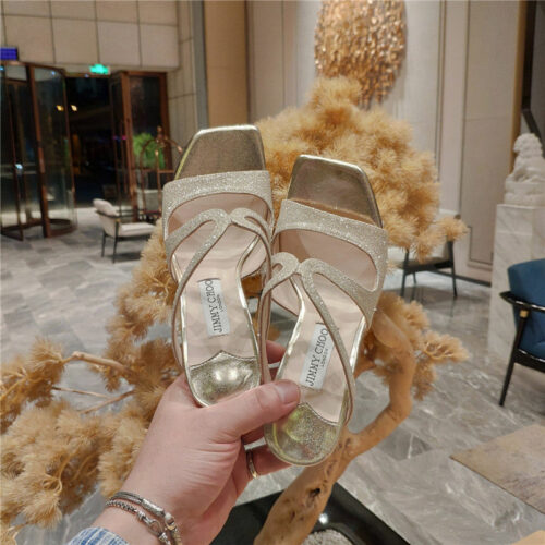 High Quality Luxury Jimmy Choo Heeled Satin Sandals – Style 55479 product detail