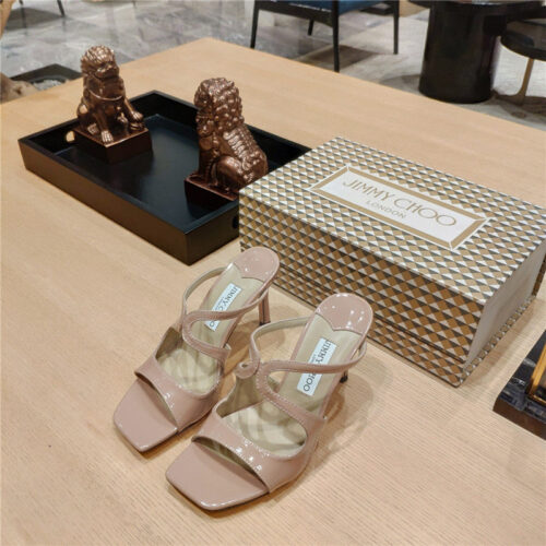 High Quality Luxury Jimmy Choo Heeled Satin Sandals – Style 41367 alternate view