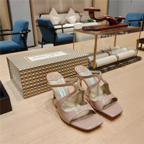 High Quality Luxury Jimmy Choo Heeled Satin Sandals – Style 41367