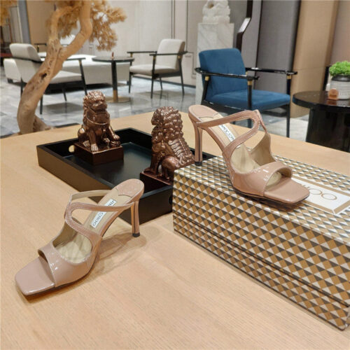 High Quality Luxury Jimmy Choo Heeled Satin Sandals – Style 41367 product detail