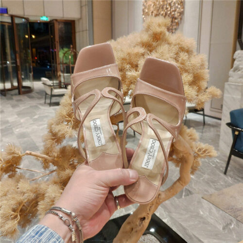High Quality Luxury Jimmy Choo Heeled Satin Sandals – Style 41367 product detail