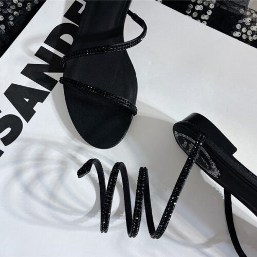 High Quality Luxury Rene Caovilla Cleo Flat Sandals – Style 98566 product detail