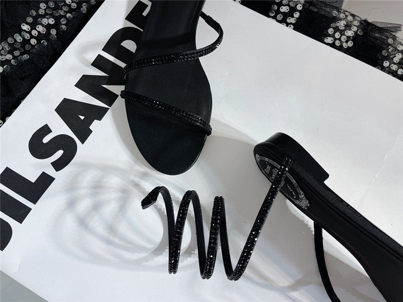 High Quality Luxury Rene Caovilla Cleo Flat Sandals – Style 98566 product detail
