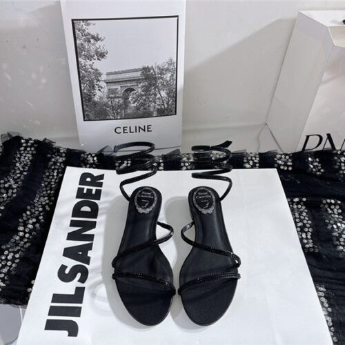 High Quality Luxury Rene Caovilla Cleo Flat Sandals – Style 98566 product detail