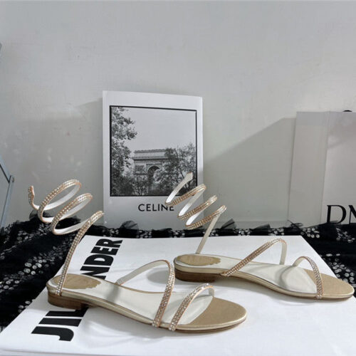 High Quality Luxury Rene Caovilla Cleo Flat Sandals alternate view