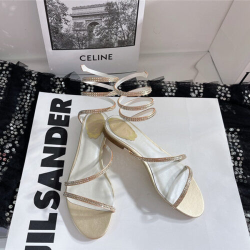 High Quality Luxury Rene Caovilla Cleo Flat Sandals product detail