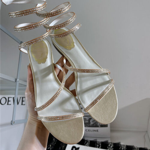 High Quality Luxury Rene Caovilla Cleo Flat Sandals product detail