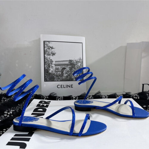 High Quality Luxury Rene Caovilla Cleo Flat Sandals – Style 96870 alternate view