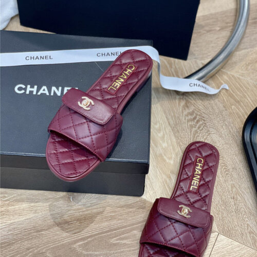 High Quality Luxury Chanel Classic Flat Slippers – Style 05862 product detail