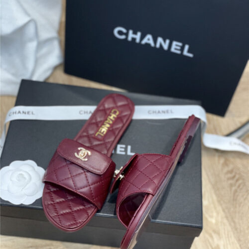 High Quality Luxury Chanel Classic Flat Slippers – Style 05862 product detail