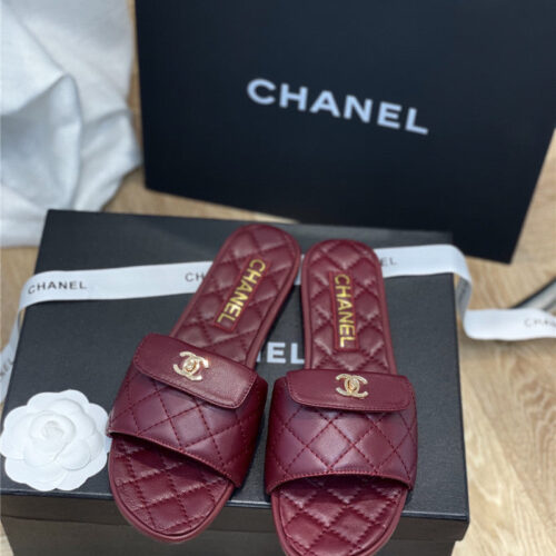 High Quality Luxury Chanel Classic Flat Slippers – Style 05862 product detail