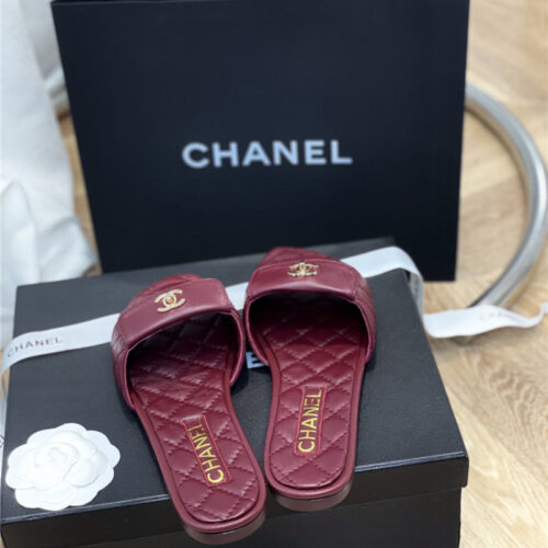 High Quality Luxury Chanel Classic Flat Slippers – Style 05862 product detail