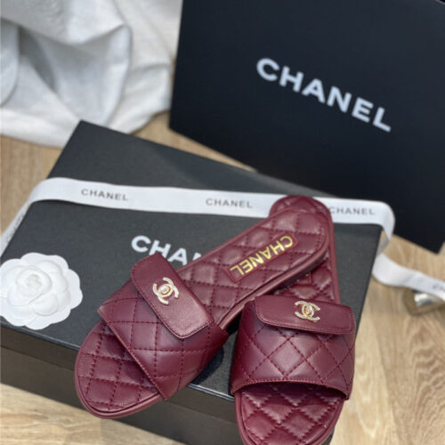 High Quality Luxury Chanel Classic Flat Slippers – Style 05862 alternate view