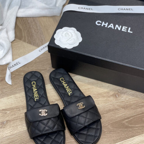 High Quality Luxury Chanel Classic Flat Slippers – Style 40326 product detail