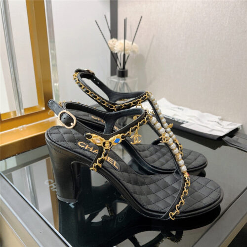 High Quality Luxury Chanel High Heel Sandals Womens – Style 56518 product detail