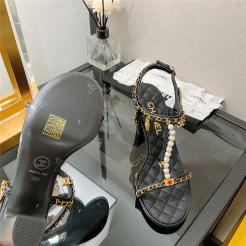 High Quality Luxury Chanel High Heel Sandals Womens – Style 56518 product detail