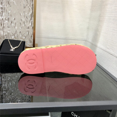 High Quality Luxury Chanel Straw Flip-Flops – Style 56326 product detail