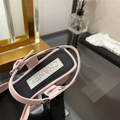 High Quality Luxury Chanel Chunky Heel Sandals – Style 89702 product detail