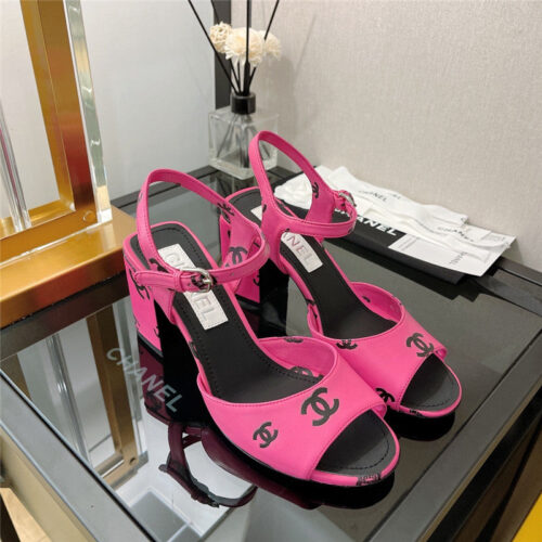 High Quality Luxury Chanel Chunky Heel Sandals – Style 55238