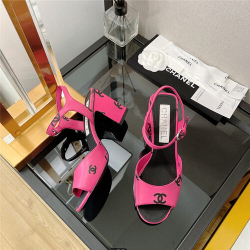 High Quality Luxury Chanel Chunky Heel Sandals – Style 55238 product detail