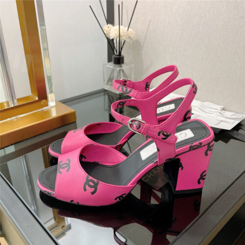 High Quality Luxury Chanel Chunky Heel Sandals – Style 55238 product detail