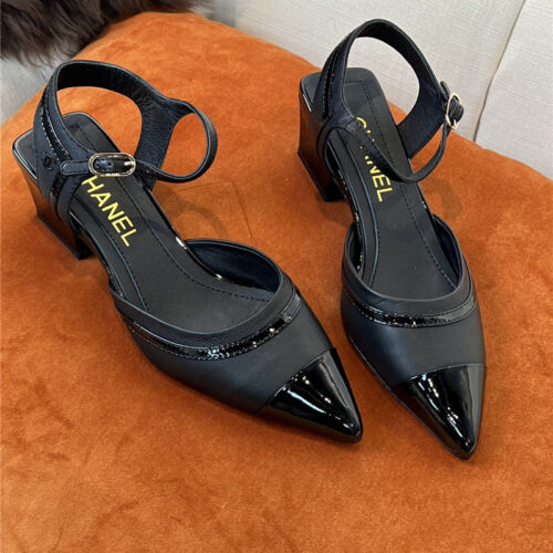 High Quality Luxury Chanel Mid Heel Sandals – Style 71142 alternate view