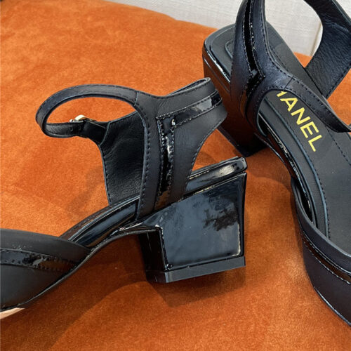 High Quality Luxury Chanel Mid Heel Sandals – Style 71142 product detail