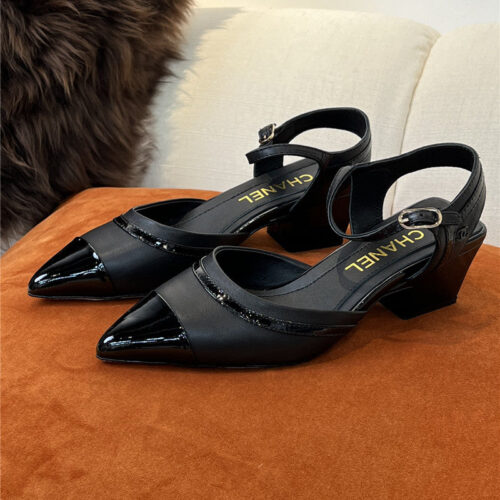 High Quality Luxury Chanel Mid Heel Sandals – Style 71142 product detail