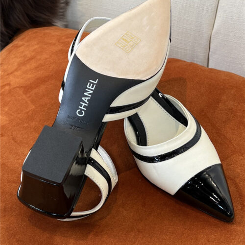 High Quality Luxury Chanel Mid Heel Sandals – Style 69446 product detail