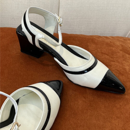 High Quality Luxury Chanel Mid Heel Sandals – Style 69446 product detail