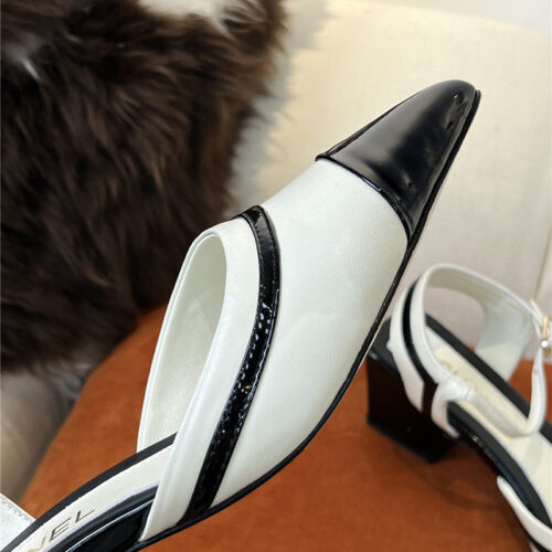 High Quality Luxury Chanel Mid Heel Sandals – Style 69446 product detail