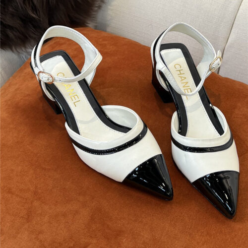 High Quality Luxury Chanel Mid Heel Sandals – Style 69446 product detail