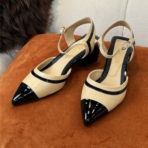 High Quality Luxury Chanel Mid Heel Sandals – Style 67750 alternate view