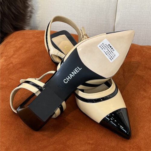 High Quality Luxury Chanel Mid Heel Sandals – Style 67750 product detail