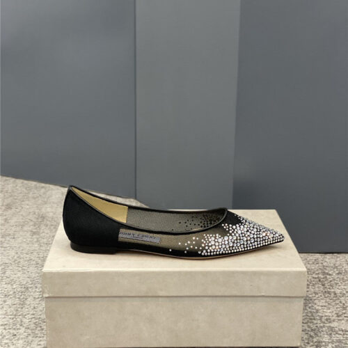 High Quality Luxury Jimmy Choo Jc Mesh Hot Diamond High-Heeled Shoes product detail