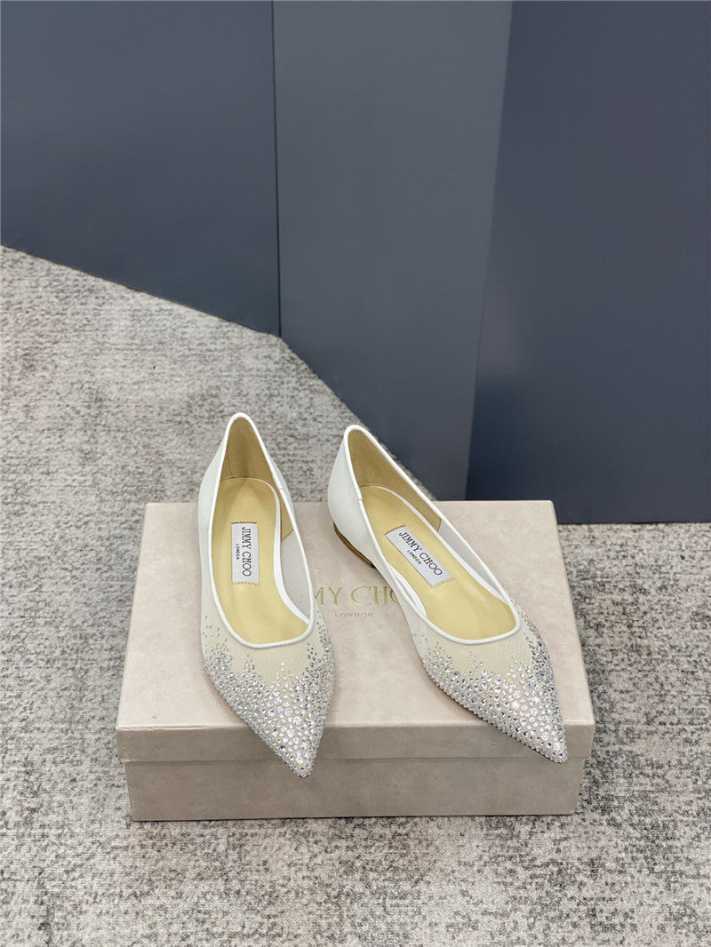 High Quality Luxury Jimmy Choo Jc Mesh Hot Diamond High-Heeled Shoes – Style 20119 product detail