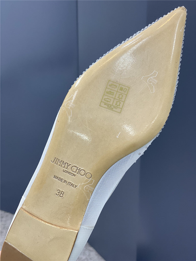 High Quality Luxury Jimmy Choo Jc Mesh Hot Diamond High-Heeled Shoes – Style 20119 product detail
