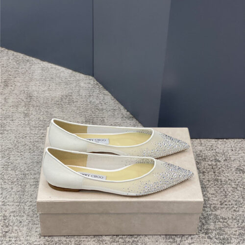 High Quality Luxury Jimmy Choo Jc Mesh Hot Diamond High-Heeled Shoes – Style 20119 product detail
