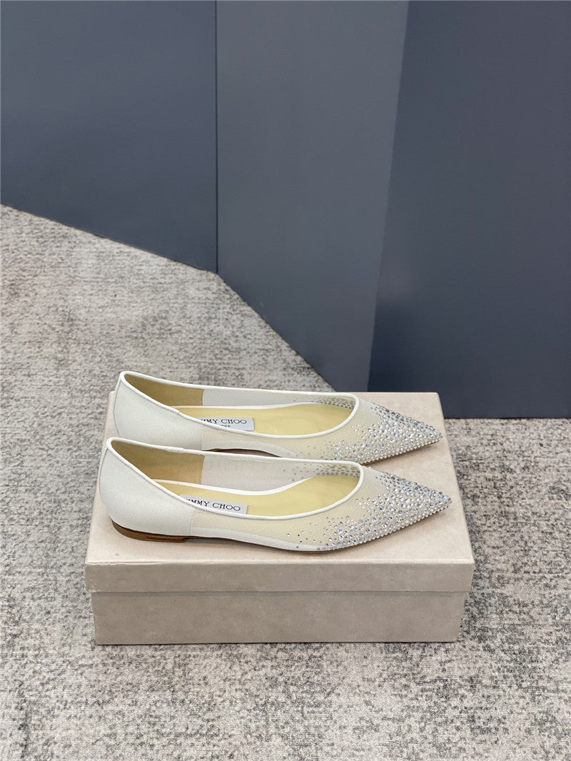High Quality Luxury Jimmy Choo Jc Mesh Hot Diamond High-Heeled Shoes – Style 20119 product detail