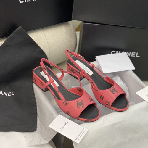 High Quality Luxury Chanel Flat Cutout Sandals – Style 85670