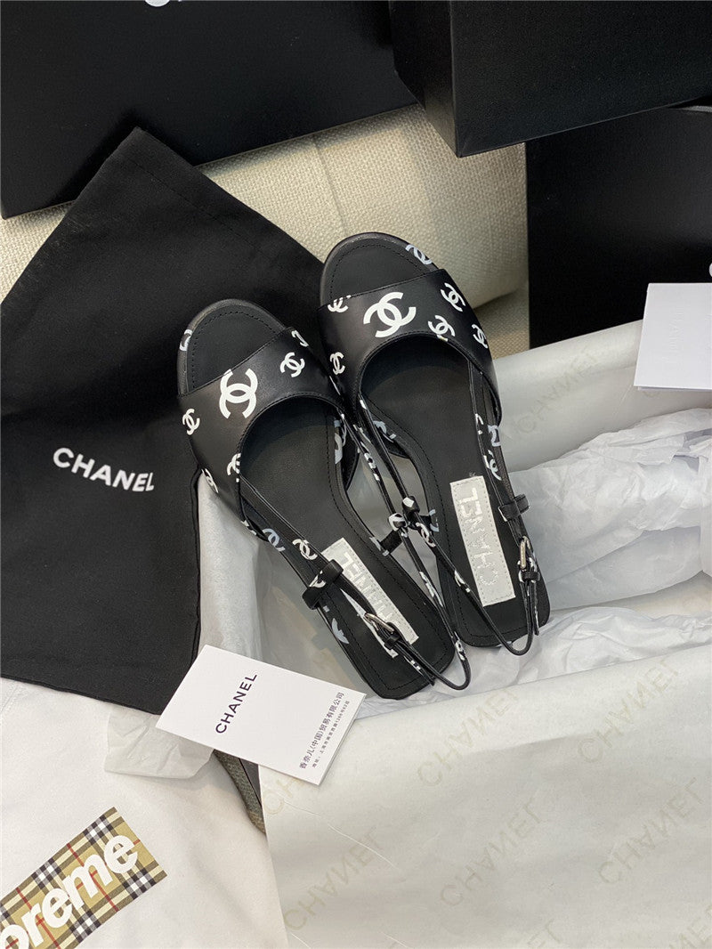 High Quality Luxury Chanel Flat Cutout Sandals – Style 47814 product detail