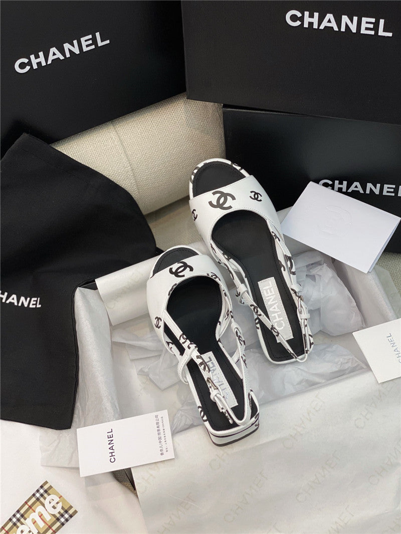 High Quality Luxury Chanel Flat Cutout Sandals product detail