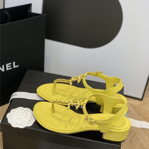 High Quality Luxury Chanel Flip Flop Sandals – Style 66342 alternate view
