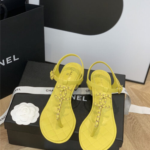 High Quality Luxury Chanel Flip Flop Sandals – Style 66342