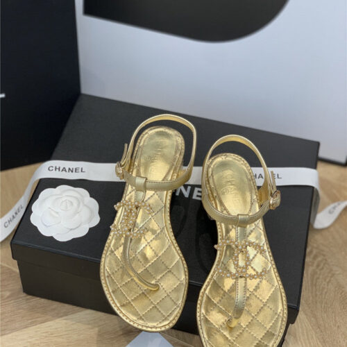 High Quality Luxury Chanel Flip Flop Sandals alternate view
