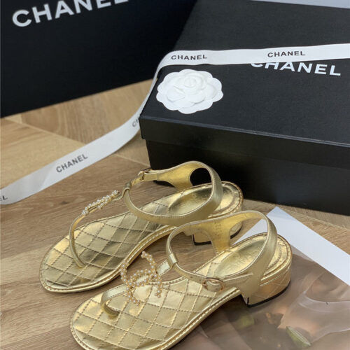 High Quality Luxury Chanel Flip Flop Sandals