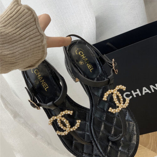 High Quality Luxury Chanel Flip Flop Sandals – Style 97414 product detail