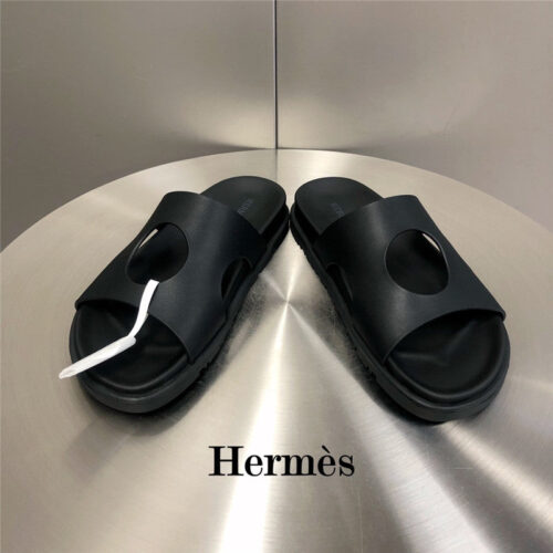 High Quality Luxury Hermes Edith Hole Slippers – Style 65411 alternate view