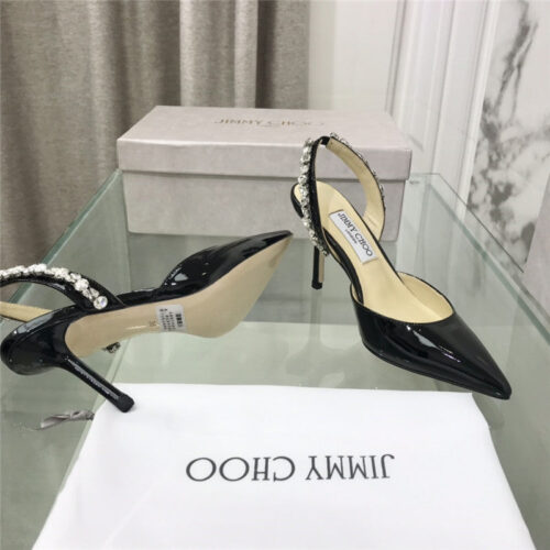 High Quality Luxury Jimmy Choo Rhinestone Heeled Sandals product detail